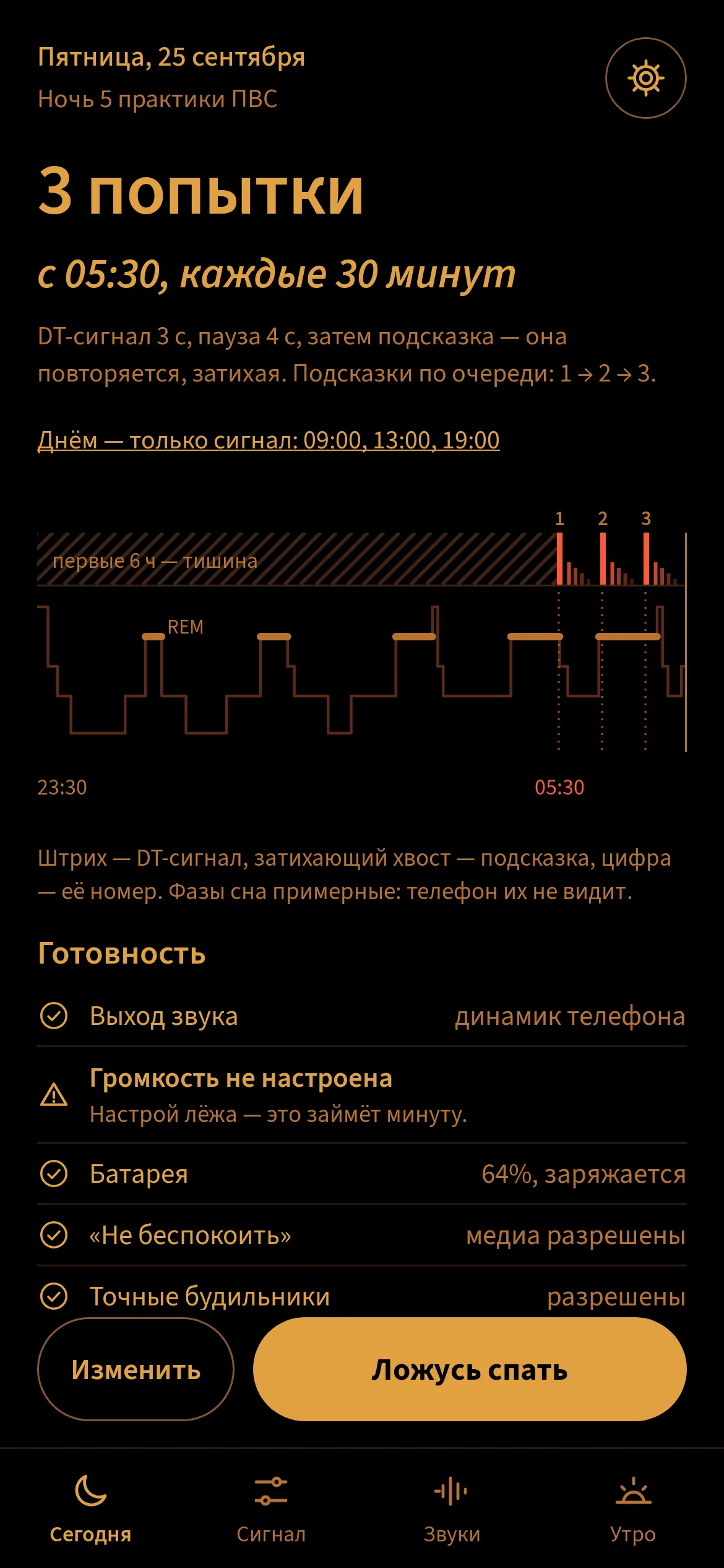Экран «Сегодня»